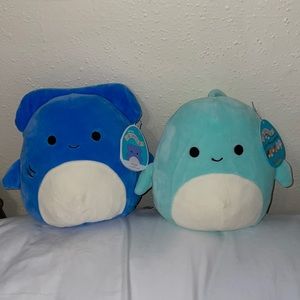 shark and dolphin squishmallows